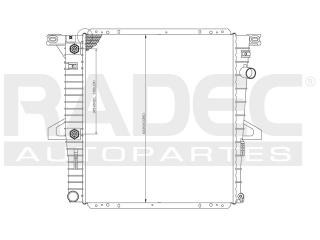 Radiador Ford Ranger 2001-2002-2003-2004-2005 L4 2.3lts Auto