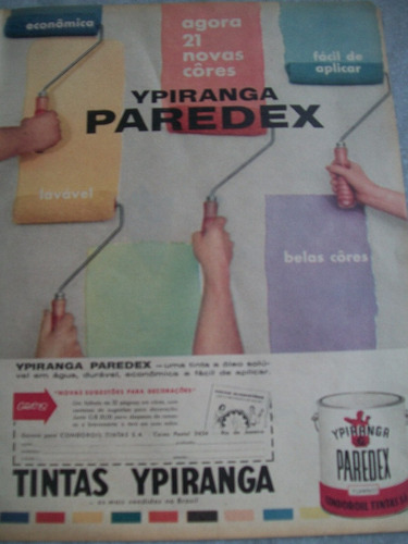 Propaganda Antiga - Tintas Ypiranga Paredex