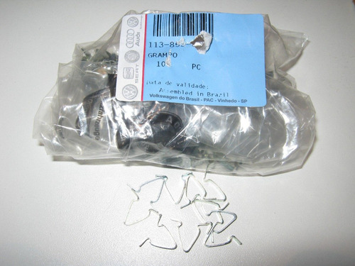Imagem 2 de 2 de Fusca Itamar - Grampo Friso Porta Original Vw Kit 10 Peças.