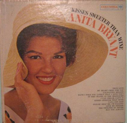 Anita Bryant - Kisses Sweeter Than Wine - 1961 Lp Importado