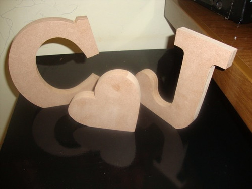 Kit 3 Letras 10 Cm Altura Casamento Noivado Decoração Mesa