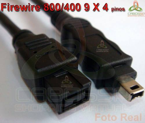 Cabo Firewire 800/400 De 9 X 4 Pinos 3m Para Apple