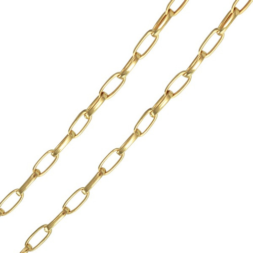 Monreale Linda Pulseira Masculina De Ouro 18k Elos Ovalados