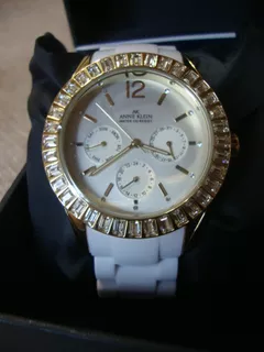 Relógio Anne Klein 10/9316svwt Swarovski Multifuncional Novo