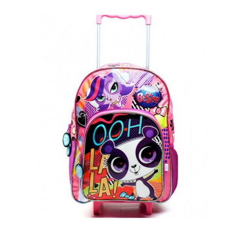 Educando Mochila Escolar Con Carro Littlest Pet Shop 58563