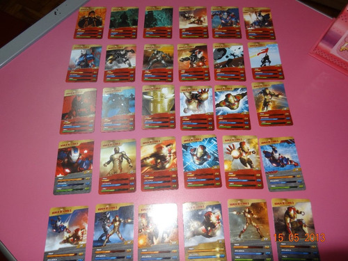 Colecão Completa Cards Homem De Ferro 3 Da Elma Chips