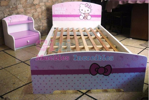 Cama Infantil Para Nenas, Modelo Kitty. Directo De Fábrica