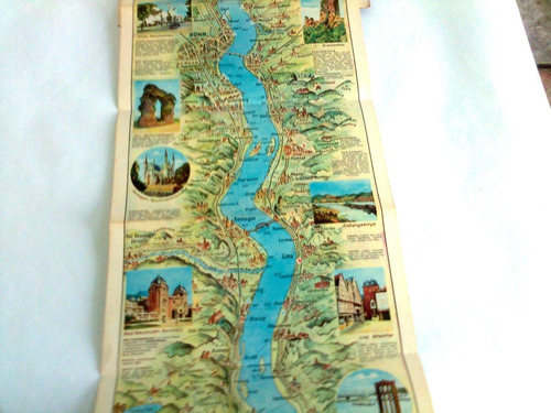 Vintage Rio Reno Mapa Turistico Navegação Mains A Colonia (Usado)