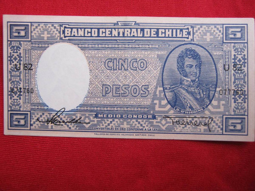 Chile 5 Pesos Maschke - Herrera Tev