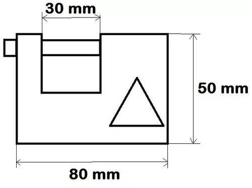 Imagen 3 de 5 de Candado Anticizalla Acero 80 Mm Puerta Porton, Seguridad