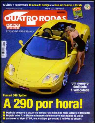 4rodas N.481 Ago 2000 - Ferrari 360 Spider