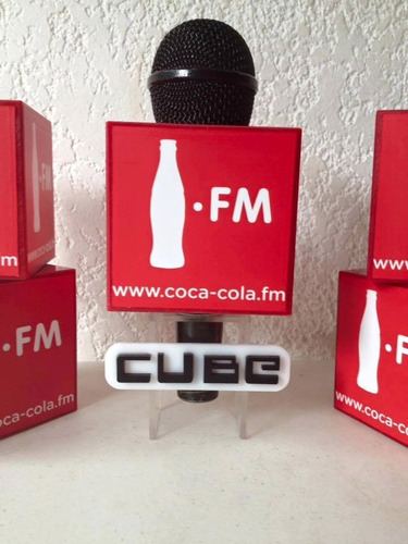 Imagen 2 de 6 de Cubos Para Microfono Con Impresion
