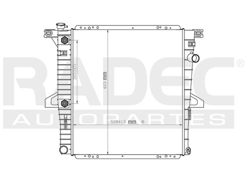 Radiador  Explorer 97-99 V6 4.0 Lts Automatico