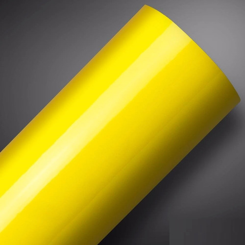 Vinil Adesivo Ultra Amarelo Banana Yellow Alltak / 3m X 1m