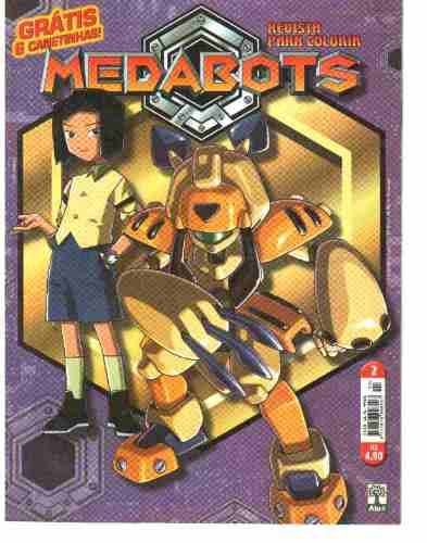 Medabots, Revista Infantil:  Para Colorir Nova E Sem Uso