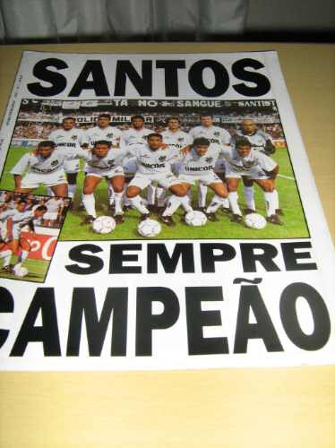 Revista Pôster Santos Sempre Campeão / Time Giovanni Futebol