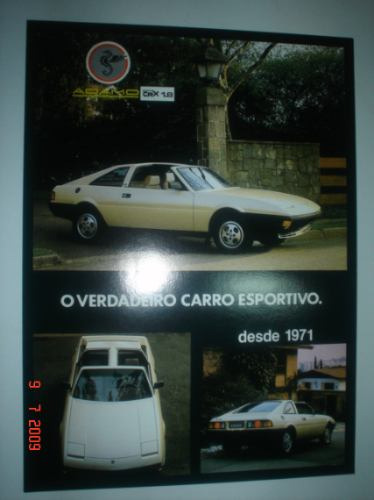 Folder Adamo Crx 1.8 Gtm 1.6 Prospecto Original Catalogo