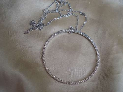 Ivi1388 =colar C/pingente Roda Da Vida O.branco 18k! Diam.