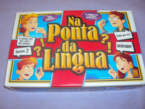 Brinquedo Antigo, Jogo Na Ponta Da Língua Da Grow.