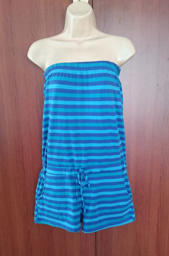 Enterizo Short 100% Algodon Tela Camiseta Talla Samll