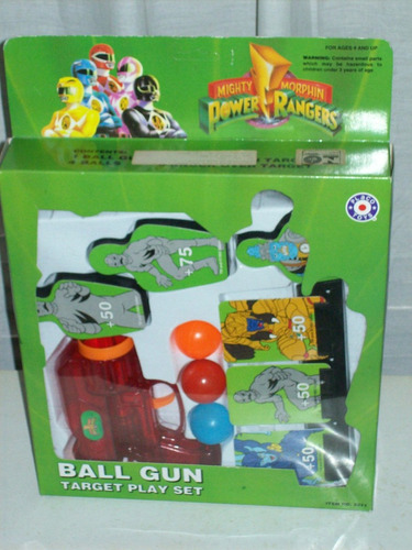 Brinquedo Antigo Pistola Ball Gun Power Rangers Anos 80/90