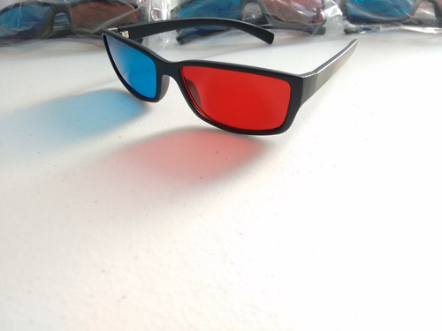 Lentes Anaglifos 3d Azul-rojo