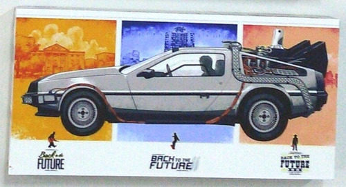 Mini Quadro De Madeira D'lorean De Volta Para O Futuro