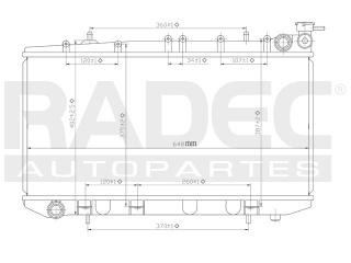 Radiador Nissantsuru Iii 1992-1993-1994-1995 L4 1.6/2.0l Std