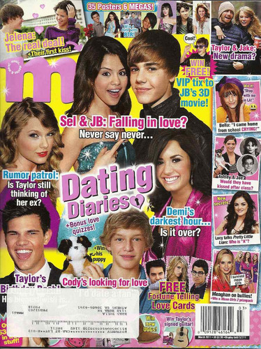 Revista M: Selena Gomez & Justin Bieber / Cody / Demi Lovato