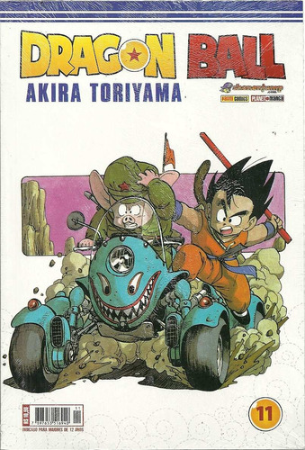 Dragon Ball Nº 11 - Versão Antiga Com Miolo Em Papel Jornal (pisa-brite) - Editora Panini - Capa Mole - 2013 - Bonellihq Cx22 C19