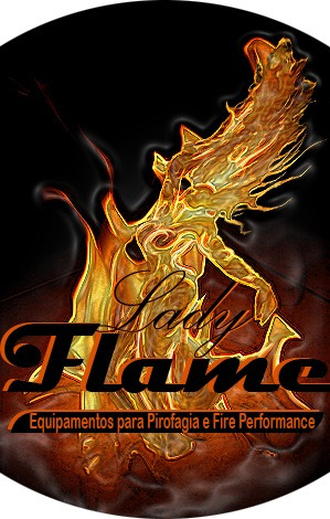 Imagem 3 de 3 de Malabares Clava De Fogo - Trio - Tocha Lady Flame Pirofagia