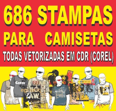 686 Estampas Para Camisetas E Calças - Vetorizadas No Corel