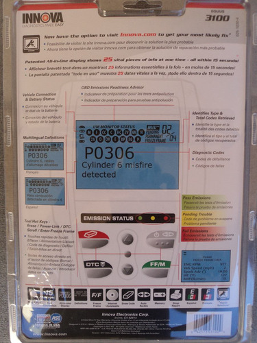 Imagem 2 de 6 de Scanner Automotivo Can Obd2 Diag. Tool Innova Equus 3100