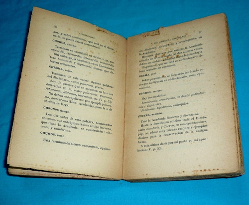 Imagen 4 de 6 de Apuntaciones Lexicográficas Miguel De Toro Gisbert Castellan