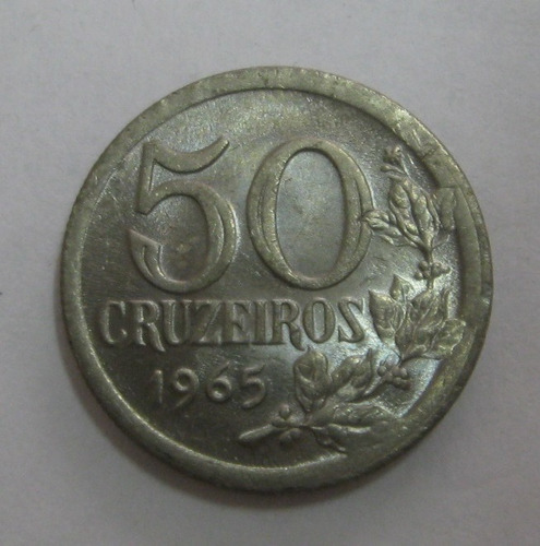 V286 - Moeda De 50 Cruzeiros 1965  - S/fc