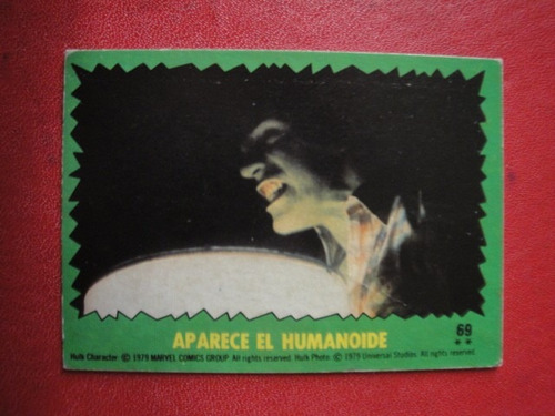 Figuritas El Increible Hulk Año 1979 Nº 69