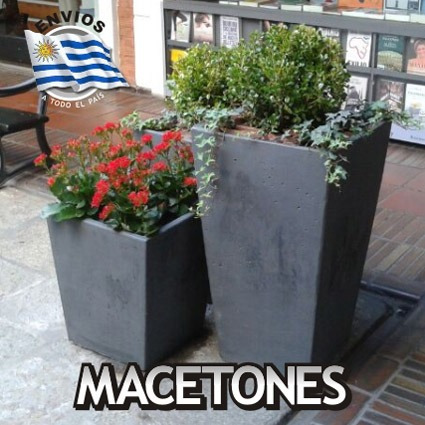 Imagen 4 de 6 de Maceta Taca Piramidal De Hormigon Para Jardin E Interior