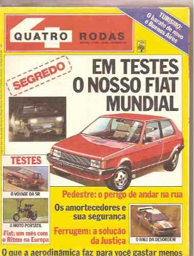 Revista Quatro Rodas - Em Testes O Nosso Fiat Mundial