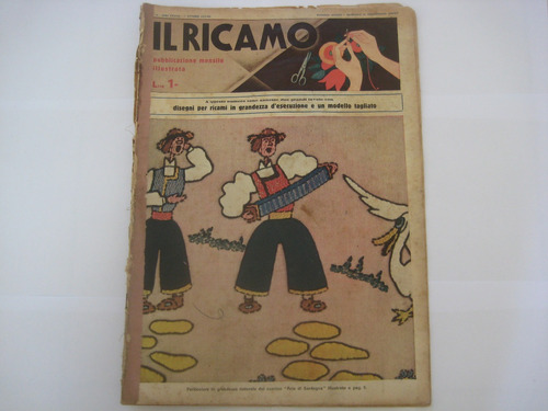 Revista Il Ricamo Nº 10 - 1937 Revista Italiana De Bordado