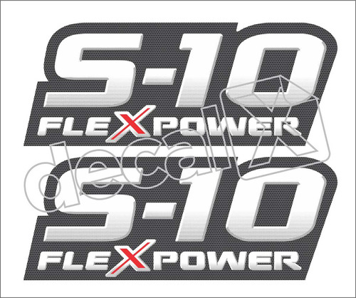 Adesivo Chevrolet S10 Flexpower 2010 S10010 Flex Power Fgc