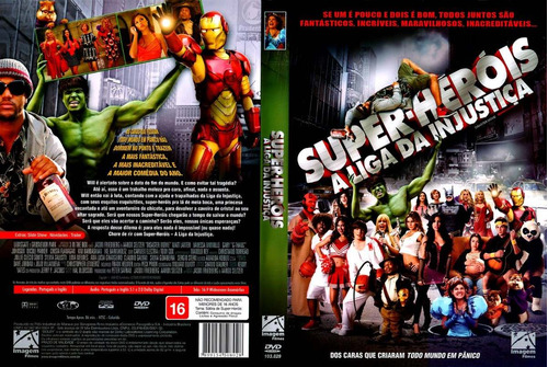 Super-heróis - A Liga Da Injustiça - Filme Sátira - Dvd