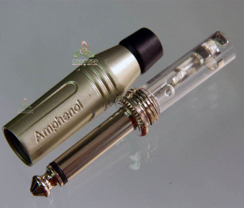 Imagem 4 de 4 de Conector P10 Mono Amphenol Acpm-gn Produto Original Retire!!