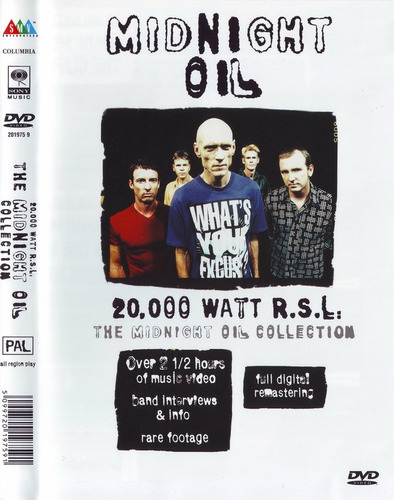 Dvd Original The Midnight Oil Collection 20,000 Watt R.s.l.