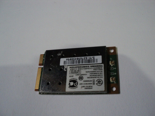 Placa Mini Pci Wireless Notebook Toshiba U305 Pa3613u-1mpc