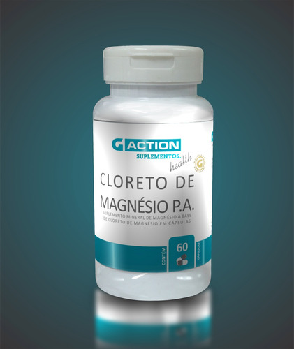 Imagem 2 de 2 de Cloreto De Magnésio Pa - 60 Cápsulas