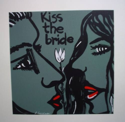 Rubens Gerchman - Kiss The Bride - Linda Serigrafia Assinada