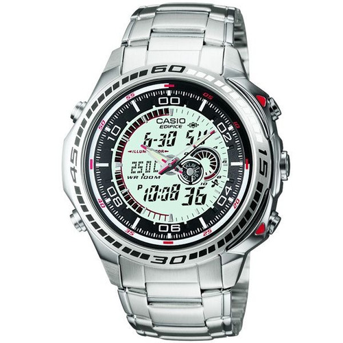 Relógio Casio Edifice Efa-121 50 Cidades Termômetro Alarme B