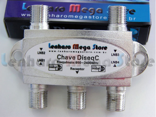 Chave Diseqc 4x1 - Lenharo Mega Store - Suporte A Canais Hd