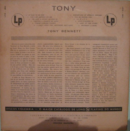 Tony Bennett - Tony (Usado)