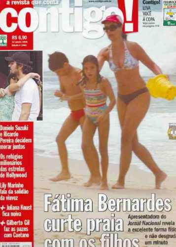 Revista Contigo 1582 Fátima Bernardes Luana Murilo Theo 2006